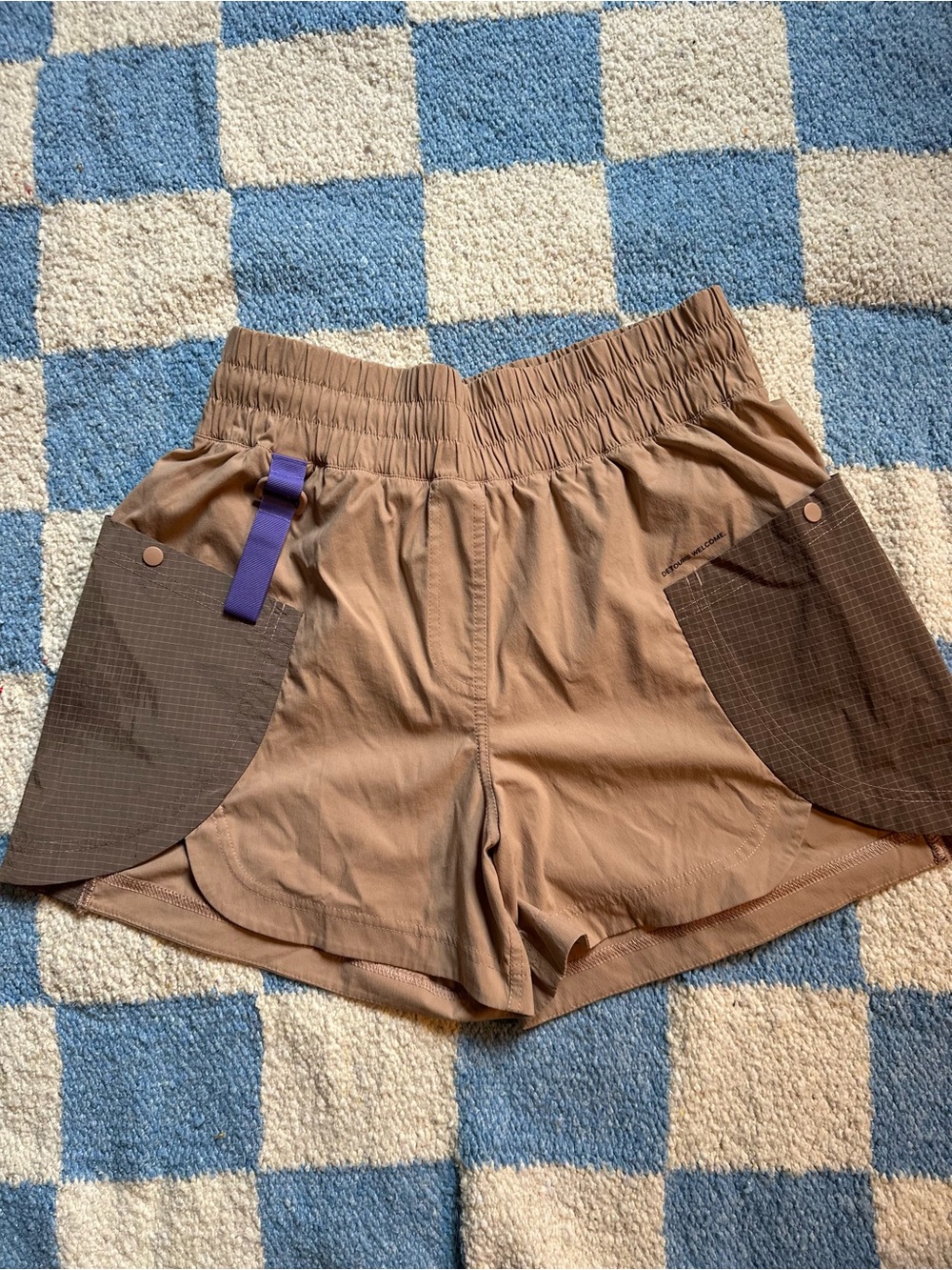 Lulu lemon Light Brown Women's Elastic-Waist Shorts